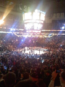 View from seats